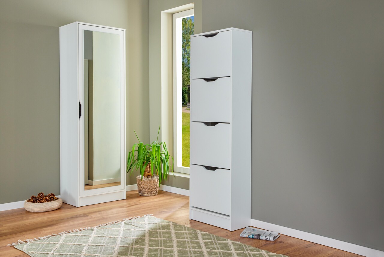 Pantofar Westphalen 1D, Inter Link, 58x40x189.5 cm, PAL, alb - imagine 6